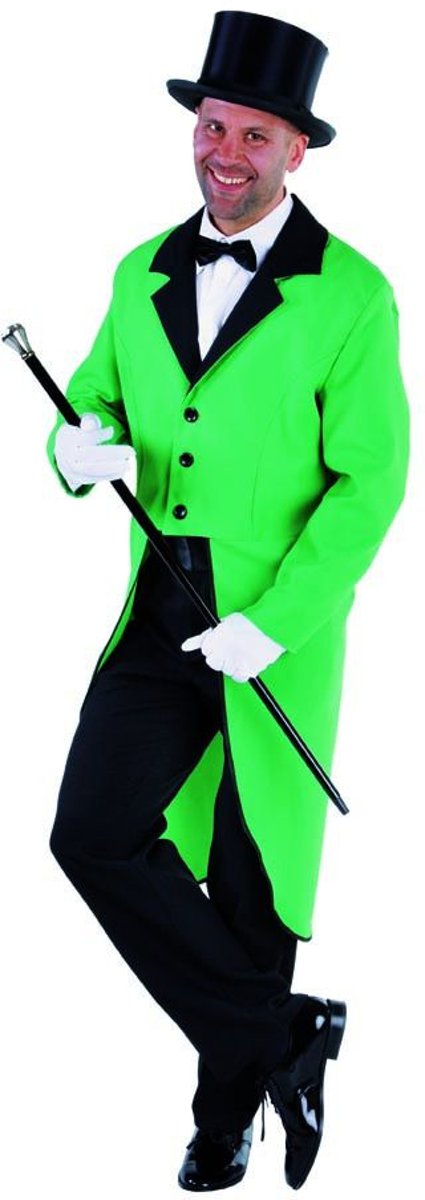 Gene Kelly Show Slipjas Groen Man | Large | Carnaval kostuum | Verkleedkleding